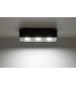 3 Light Flush Ceiling Light Black & White, GU10 - 3