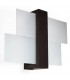 1 Light Flush Wall Light Black, E27 - 1