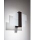 1 Light Flush Wall Light Black, E27 - 2