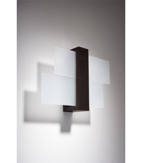 1 Light Flush Wall Light Black, E27 - 2