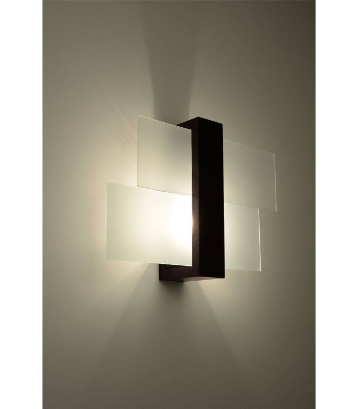 1 Light Flush Wall Light Black, E27 - 4
