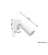 1 Light Wall Spotlight White, GU10 - 3