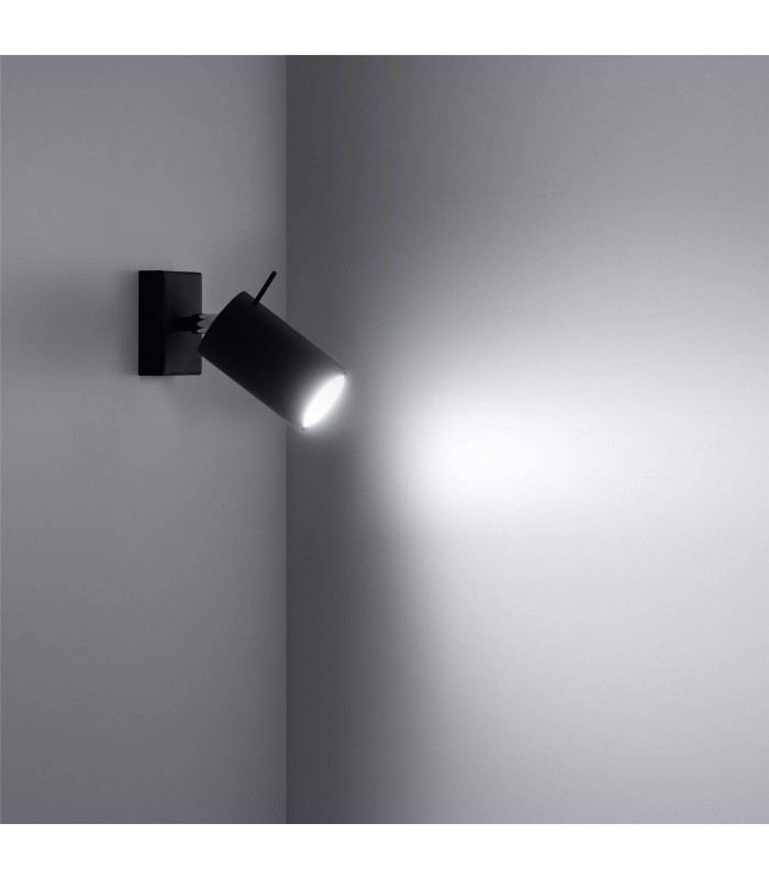 1 Light Wall Spotlight Black, GU10 - 3