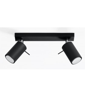 2 Light Spotlight Bar Black, GU10 - 1