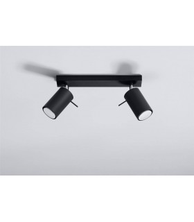 2 Light Spotlight Bar Black, GU10 - 2