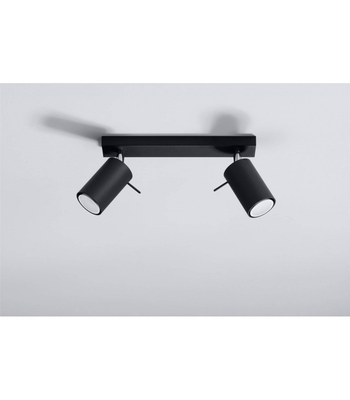 2 Light Spotlight Bar Black, GU10 - 2