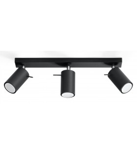 3 Light Spotlight Bar Black, GU10 - 1