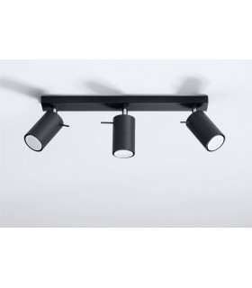 3 Light Spotlight Bar Black, GU10 - 2