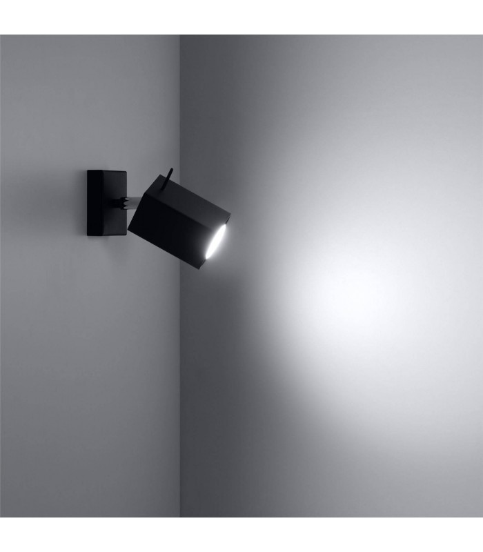 1 Light Wall Spotlight Black, GU10 - 2