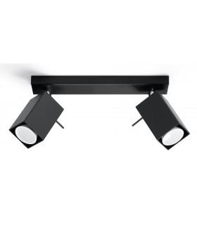 2 Light Spotlight Bar Black, GU10 - 1