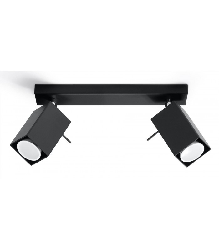 2 Light Spotlight Bar Black, GU10 - 1