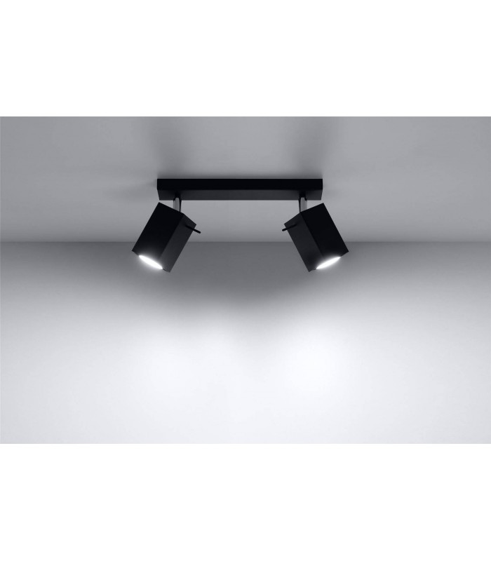 2 Light Spotlight Bar Black, GU10 - 4