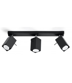 3 Light Spotlight Bar Black, GU10 - 1