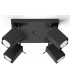 4 Light Spotlight Cluster Black, GU10 - 1