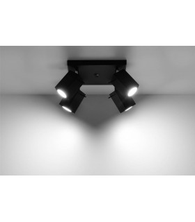 4 Light Spotlight Cluster Black, GU10 - 2