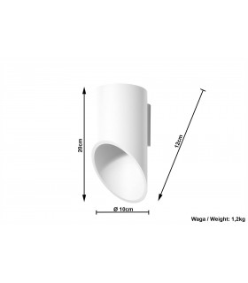 1 Light Up Down Wall Light White, G9 - 2