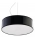 2 Light Round Ceiling Pendant Black, E27 - 1