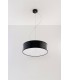 2 Light Round Ceiling Pendant Black, E27 - 2