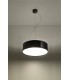 2 Light Round Ceiling Pendant Black, E27 - 4