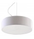 2 Light Round Ceiling Pendant White, E27 - 1