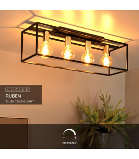 Ruben Modern Bar Flush Ceiling Light-2