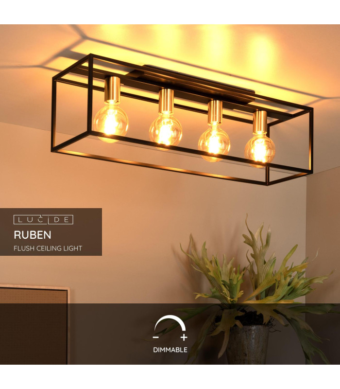 Ruben Modern Bar Flush Ceiling Light-2