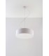 2 Light Round Ceiling Pendant White, E27 - 3