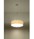 2 Light Round Ceiling Pendant White, E27 - 4