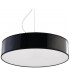 3 Light Round Ceiling Pendant Black, E27 - 1