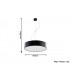 3 Light Round Ceiling Pendant Black, E27 - 3