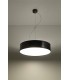 3 Light Round Ceiling Pendant Black, E27 - 4