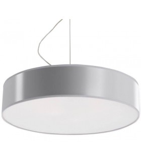 3 Light Round Ceiling Pendant Silver, E27 - 1