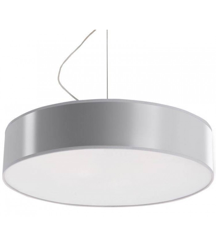 3 Light Round Ceiling Pendant Silver, E27 - 1