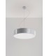 3 Light Round Ceiling Pendant Silver, E27 - 2