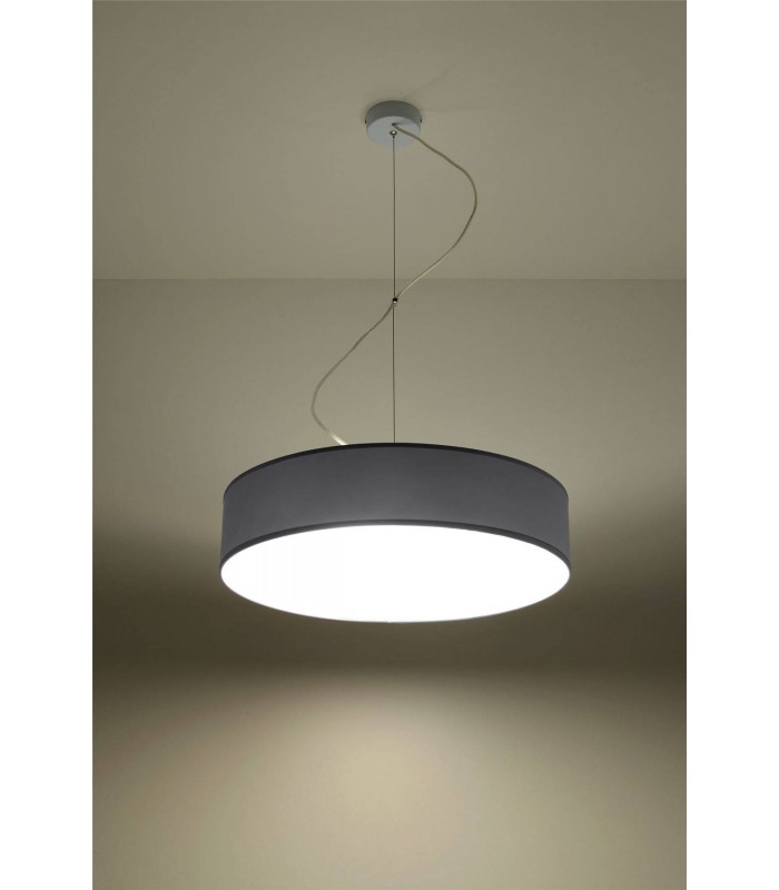 3 Light Round Ceiling Pendant Silver, E27 - 4