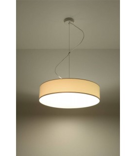 3 Light Round Ceiling Pendant White, E27 - 2