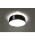 2 Light Flush Round Ceiling Light Black, E27 - 3