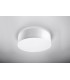 2 Light Flush Round Ceiling Light White, E27 - 2