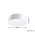 2 Light Flush Round Ceiling Light White, E27 - 3