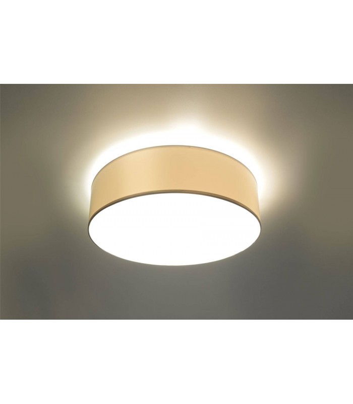 2 Light Flush Round Ceiling Light White, E27 - 4