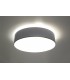 3 Light Flush Round Ceiling Light Silver, E27 - 3