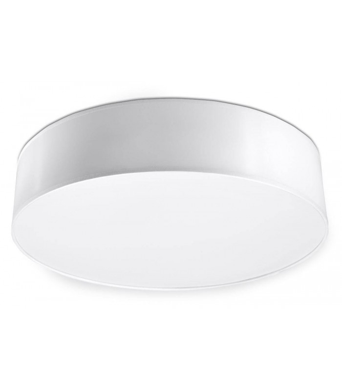 3 Light Flush Square Ceiling Light White, E27 - 1