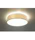 3 Light Flush Square Ceiling Light White, E27 - 2