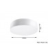 3 Light Flush Square Ceiling Light White, E27 - 3
