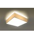 2 Light Flush Square Ceiling Light White, E27 - 2