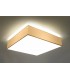 3 Light Flush Square Ceiling Light White, E27 - 4
