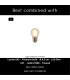 Lex Modern Flush Ceiling Light - Ø 33cm - 2xE27 - White