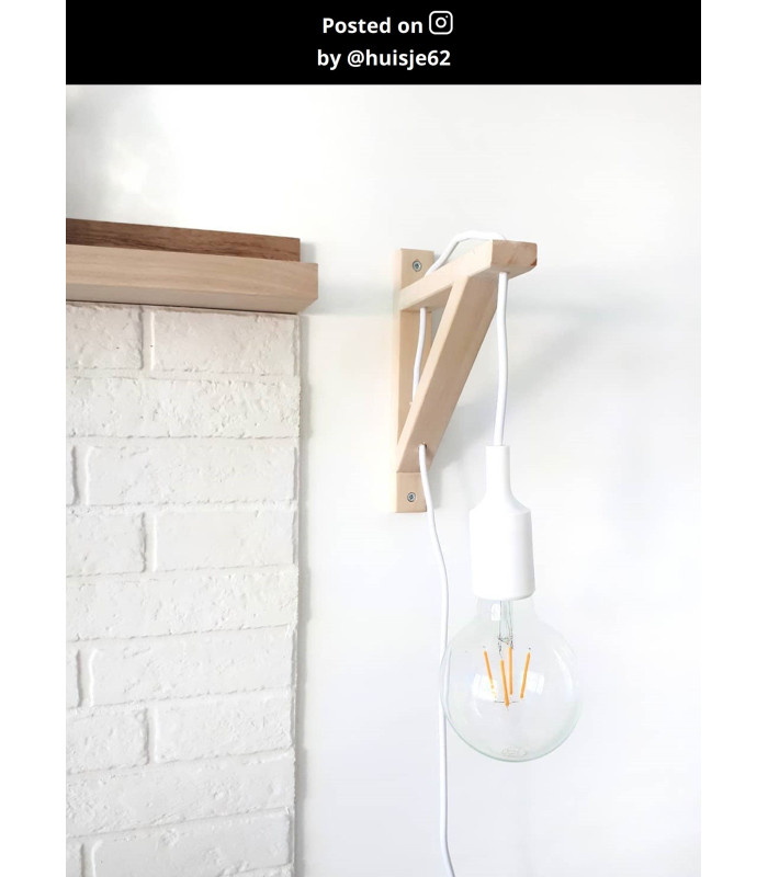 Fix Modern Wall Light - 1xE27 - White