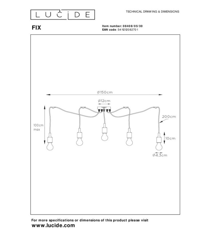 Fix Modern Cluster Pendant Light-5