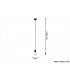 1 Light Ceiling Pendant Black, E27 - 4